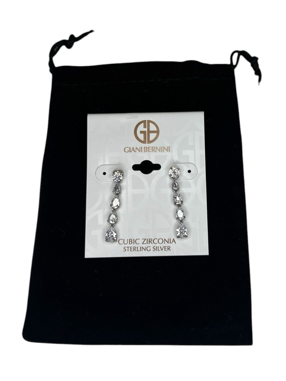 Giani Bernini Silver Cubic Zirconia Earrings- NWT